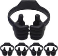 Honsky Cell Phone Tablet Stands (Pack of 5) Thumbs-up Cellphone Holder Tablet Display Stand Mobile Smartphone Mount Cradle for Desk Desktop - Universal Multi-Angle Cute Black