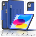 DAORANGE Case for iPad (A16) 11th Generation 11 Inch 2025 for iPad 10th Generation Case 2022 Strong Magnetic Shockproof Case with Multi-Angle Stand Pen Holder Rugged &amp Durable (Blue)