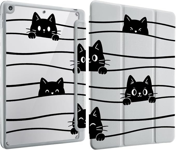 Cute Peeking Black Cat