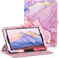 Case for 10 &amp 10 Plus Tablet (13th/ 11th Generation 2023/2021 Released) 360 Degree Rotating Stand PU Leather Cover with Pencil Holder Auto Sleep/Wake Pocket Design Marble Pink