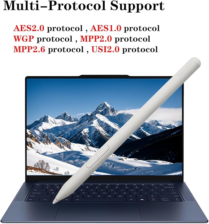 Stylus Yoga Pen for Lenovo Yoga Pen (4X81Q95846)Yoga Stylus (WE05/ US501/US502) forLenovo Yoga 6/7i/9i/Book 9i ThinkPad P/X1 Series ThinkBook Chrome3/5 SeriesIdeaPad Flex Series(White)