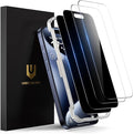 UNBREAKcable 4PCS Screen Protector for iPhone 15 Pro - 2 Privacy Tempered Glass+2 Clear Glass Double Shatterproof [Installation Frame] [9H Hardness] [Case Friendly] Anti-Scratch for iPhone 6.1 inch