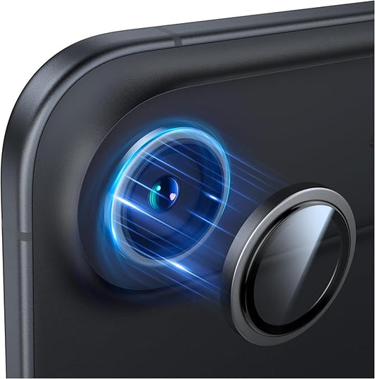 TORRAS 3-Year Ultimate Durability for iPhone Air Camera Lens Protector-1:1 Invisible Fit &amp Ultra Clarity Military-Grade 9H+ Aerospace Glass Anti-Scratch Easy InstallationBlack