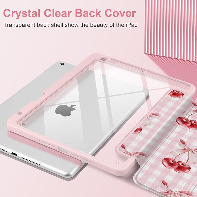 Pink Checkerboard & Cherries
