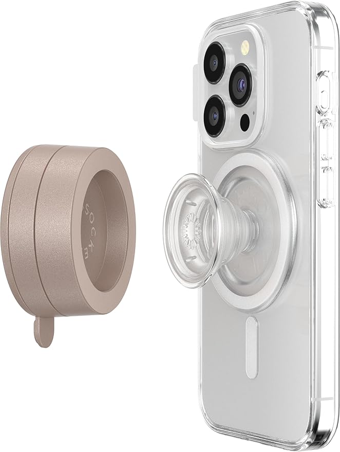 PopSockets Magnetic Suction Phone Mount Surface Mount for MagSafe Brown - Metallic Latte