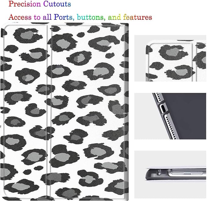 Black and white Leopard Print