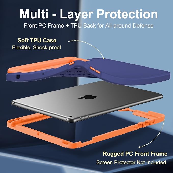 Navy Blue-Orange