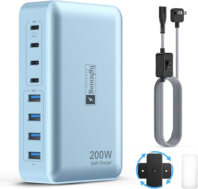 Flat Charger 200W BLUE