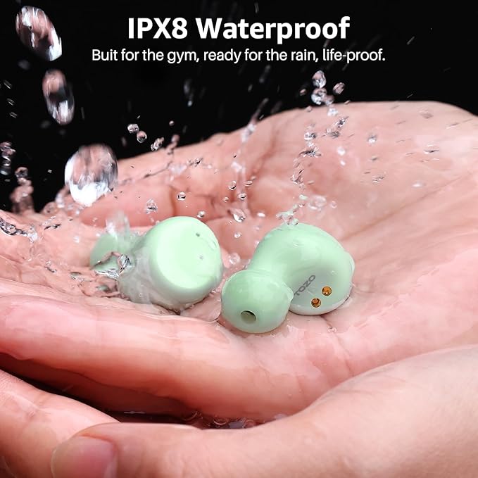 TOZO T6 Wireless Earbuds Bluetooth 5.3 Ear Buds Stereo Sound in Ear Headphones 50 Hours Playtime Wireless Charging Case APP Customizable EQs IPX8 Waterproof Earphones