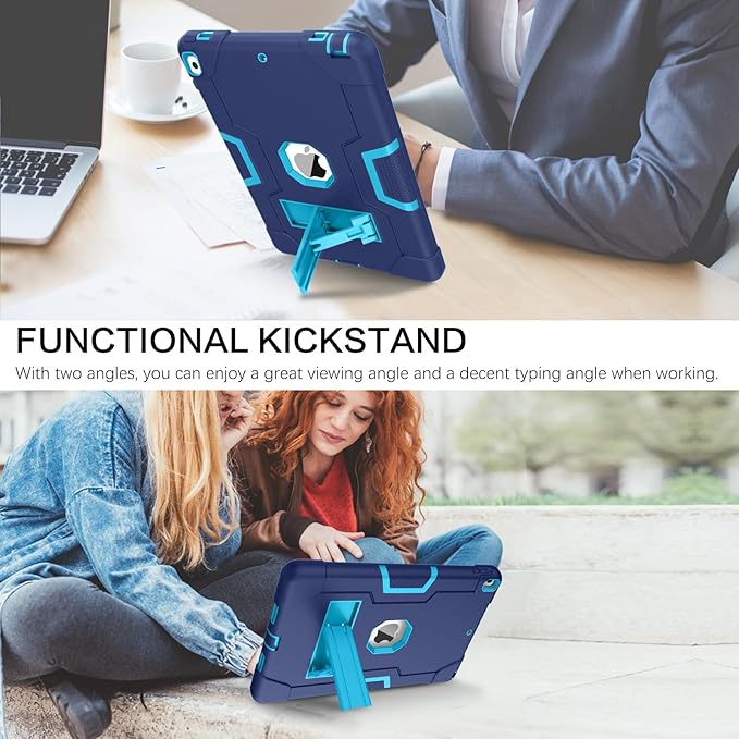 BENTOBEN for iPad Air 3rd Generation Case iPad Pro 10.5 2017 Case 3 Layers Heavy Duty Rugged Shockproof Kickstand Protective Tablet Case Cover for iPad Air 3 10.5 2019 /iPad Pro 10.5 2017 Blue