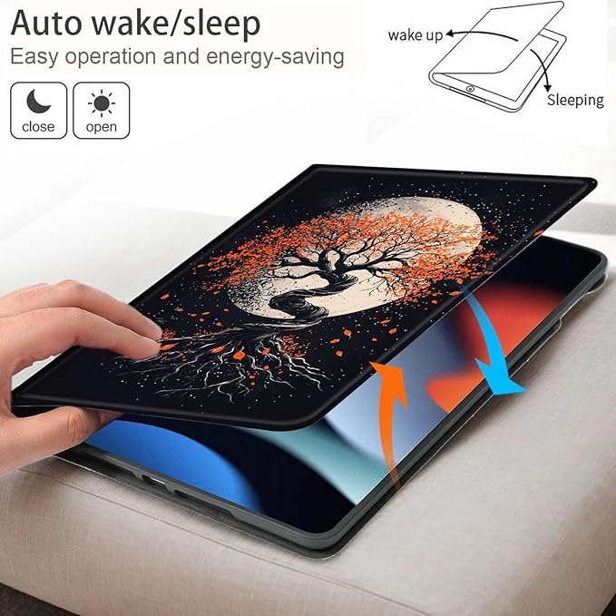 Bxgolkgd Tablet Case for 6 Kindle 11th Generation (2024/2022 Release)Shockproof Stand Cover with Heat DissipationAuto Wake/Sleep FunctionStarry Moon Tree