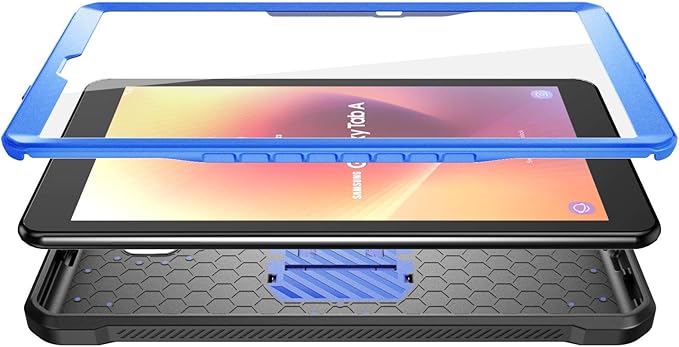 SUPCASE for Samsung Galaxy Tab A 8.0 Case SM-T387 (Unicorn Beetle Pro) [Built-in Screen Protector &amp Stand] Heavy Duty Full-Body Rugged Protective Tablet Case for Galaxy Tab A 8.0 (2018) DarkBlue