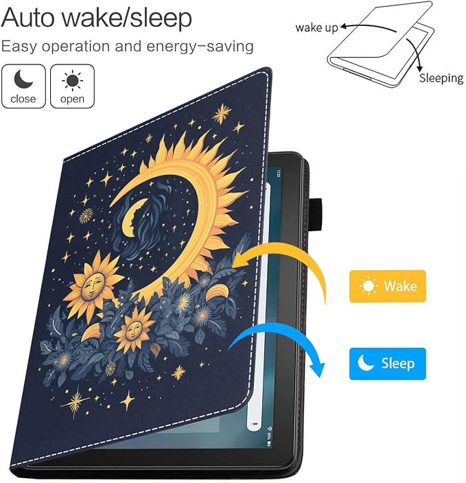 Celestial Theme Sun with Crescent Moon