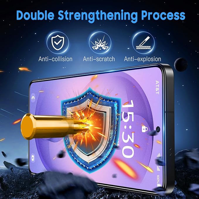 Uyiton Compatible with Samsung Galaxy S26 Ultra Matte Screen Protector [Anti- Glare][Ultrasonic Fingerprint Support][9H Tempered Glass] Scratch-Resistant Bubble-Free 2 Pack