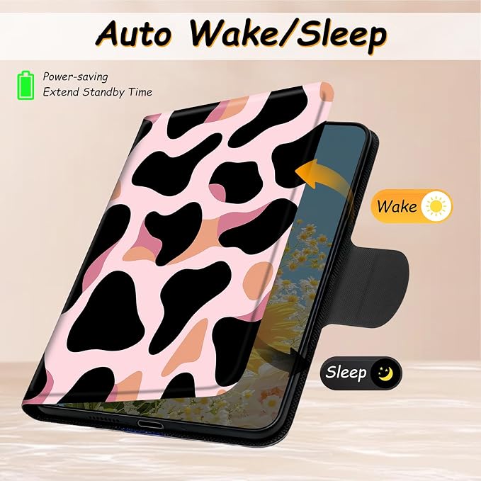 Black Pink Cow Print