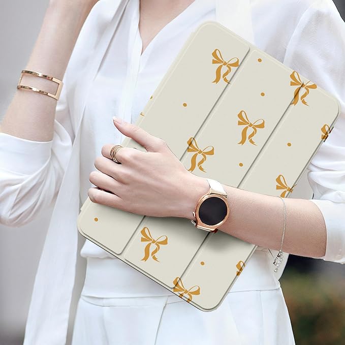 Orange Little Bow - Beige