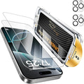 UNBREAKcable Top 9H+ Screen Protector &amp Lens Protector for iPhone 16 Pro (2+2 Pack)Military-Grade Shatterproof Tempered Glass [99% HD Clear][Easy Install] Bubble-Free &amp Anti Fingerprint-6.3