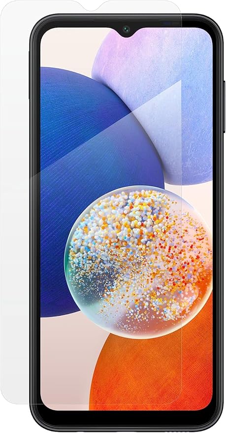 Zagg InvisibleShield Glass Elite Screen Protector Designed for Samsung Galaxy A14 5G - Advanced Impact &amp Scratch Resistant Made with Reinforced Edges Silky Feel ClearPrint Technology Easy Appl