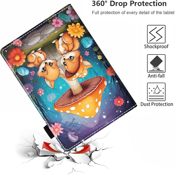 Cute Squirrel and Mushroom