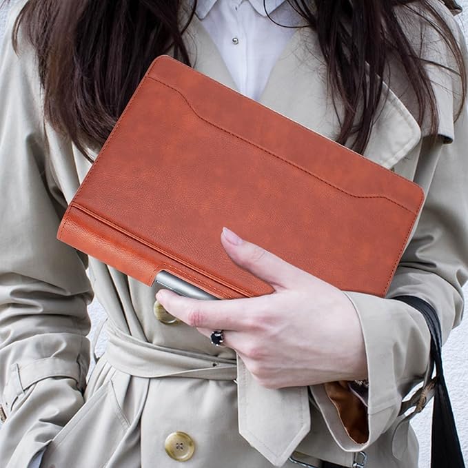 Case Compatible with Lenovo Tab Plus 11.5 inch Tablet PU Leather Business Cover for Pad Studio (TB351FU) Folding Stand CoverBrown