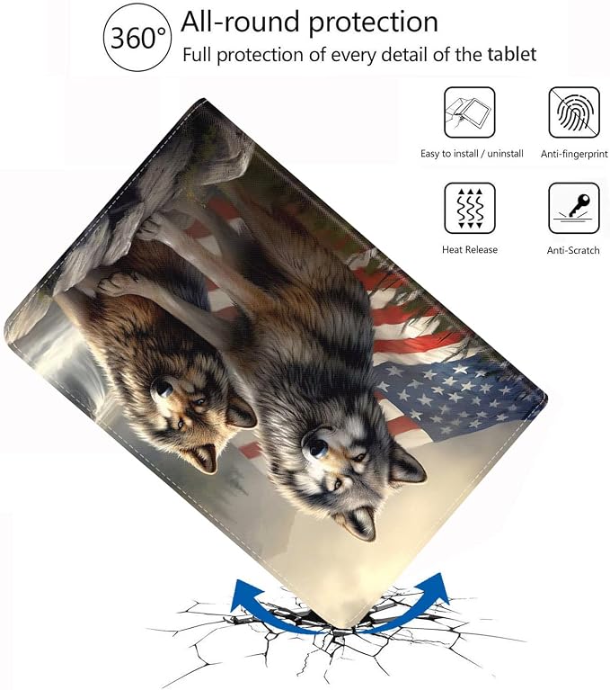 American Flag Wolf-1