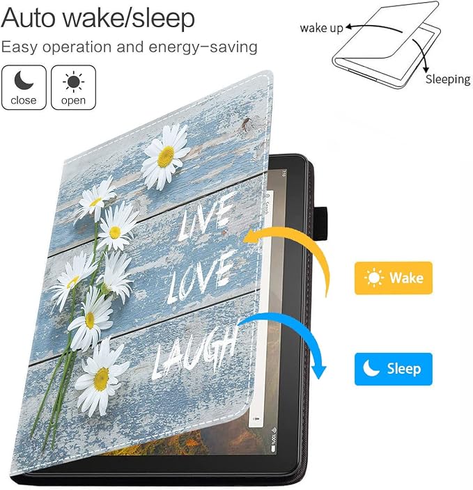 Dreamy Daisy Vintage Wood Board Live Love Laugh