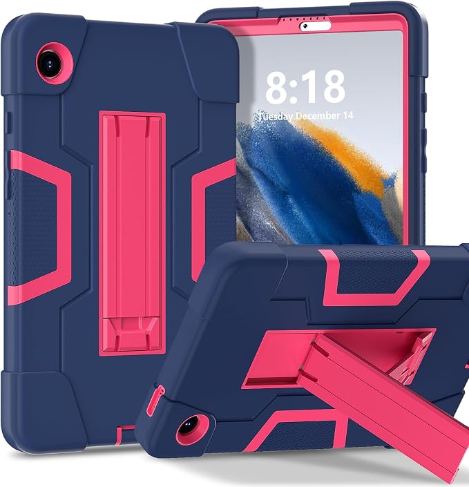 Navy blue+Rose Red
