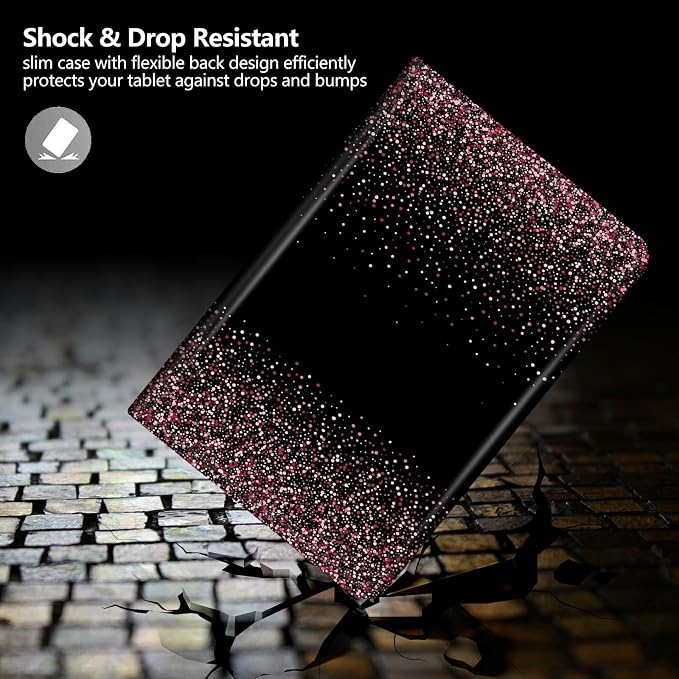 Pink Black Glitter