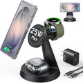 25W Magnetic Wireless Charger for Samsung Galaxy S26 Ultra &amp 45W Adapter 3 in 1 Charging Station Design for MagSafe Samsung Charger for S25/Z Fold7 Charger Stand for Galaxy Watch Ultra 8 for Bu