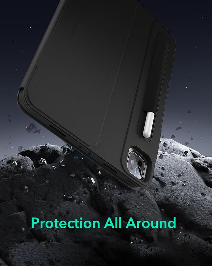 ESR for iPad Pro 13 Inch Case (M5/M4) 2025/2024 Rotating Case with Removable Magnetic Cover Adjustable Portrait/Landscape Stand 9 Standing Angles Shift Series Black