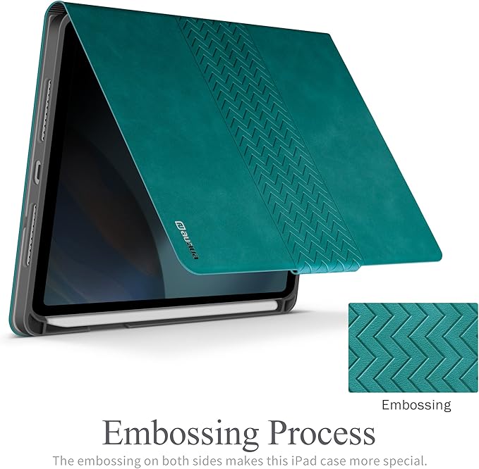 auaua Case for iPad mini 7 (A17 Pro 2024) / iPad mini 6 Case (2021) 8.3 inch with Pencil Holder Multiple Viewing Angles Magnetic Closure Auto Sleep/Wake (Green)