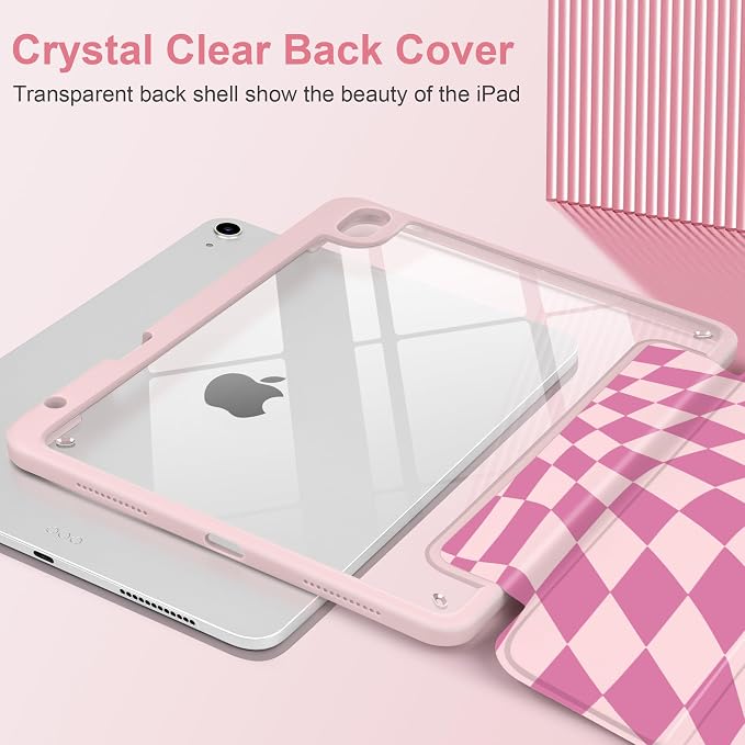 Pink Wavy Checker
