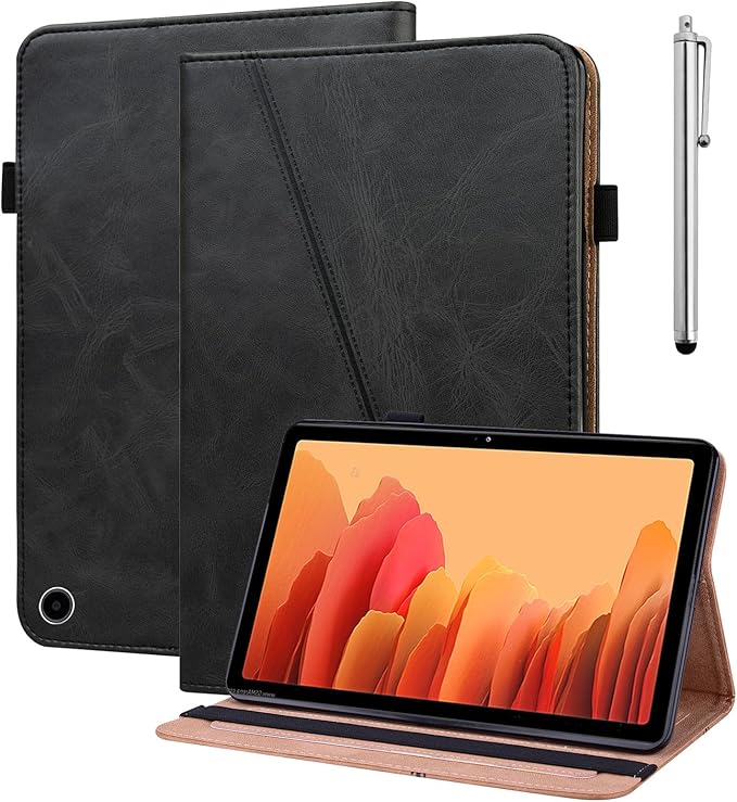 Case for Amazon Kindle Fire Max 11 Case (13th Generation 2023 Release) 11PU Leather Folio Stand Stylish Solid Color Stripe Stand Cover for Fire 11 Tablet - Black