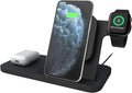 Logitech Powered 10W Wireless Charging 3-in-1 Dock Graphite for iPhone 11 Pro Max/11 Pro/11/XS Max/XS/XR/X Apple Watch 5/4/3/2/1 Airpods Pro Airpods 2 Airpods 1 and Other qi-Enabled Devices