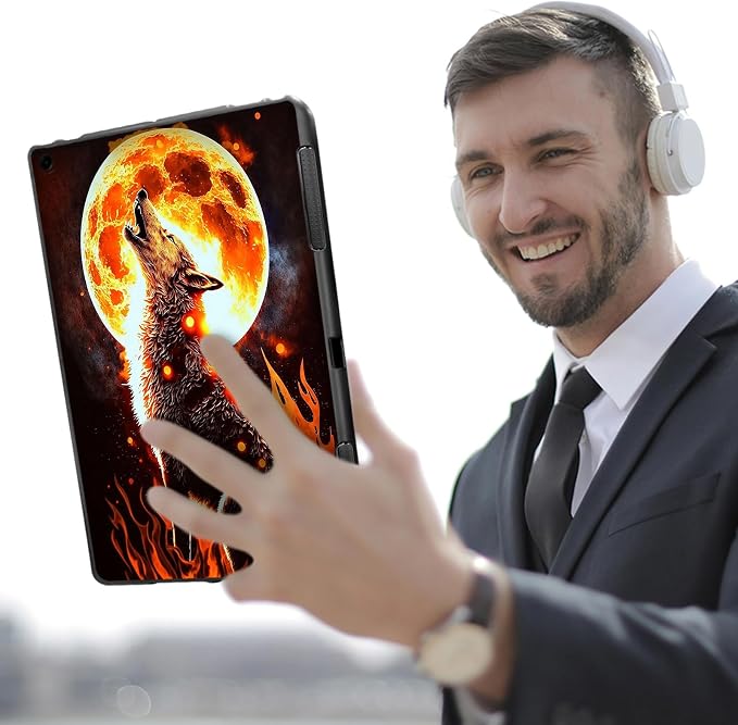 Fire Wolf Howling