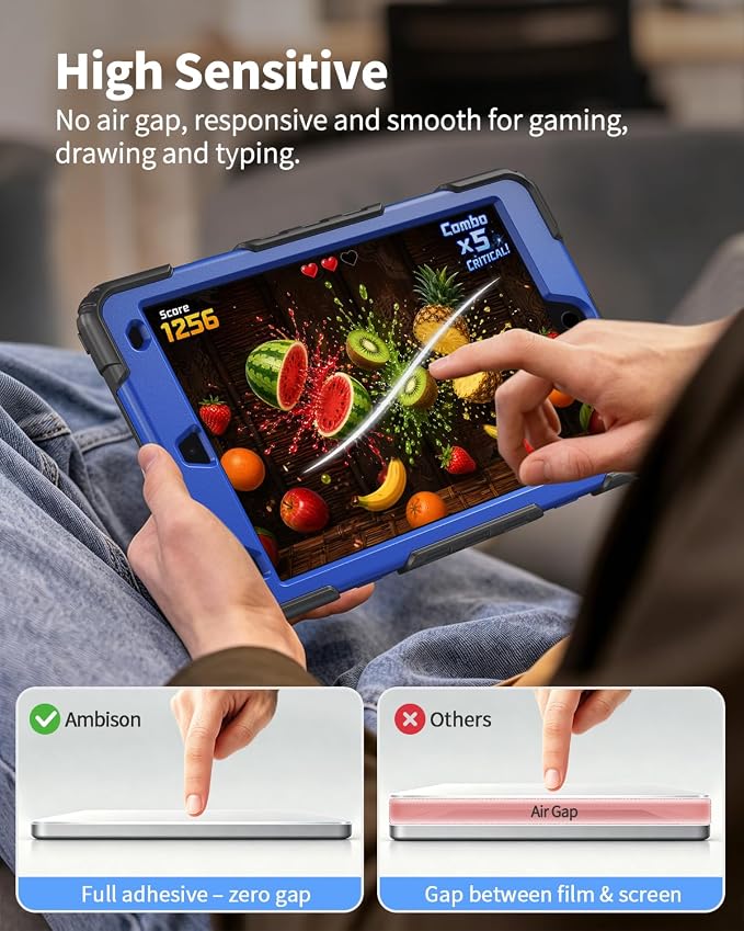 Blue Case with Glass Screen Protector
