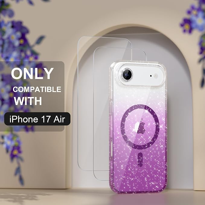 Glitter Clear/Purple