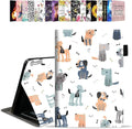 Case for Amazon Kindle Fire 7 Tablet (7 Display 9th/7th Generation 2019/2017 Release) - PU Leather Folio Case with Smart Auto Wake/Sleep Cute Cartoon Dog