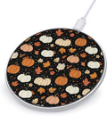 Fall Thanksgiving Pumpkins Wireless Charger Anti-Slip Wireless Charging Pad Slim Charger Mat for Men Women