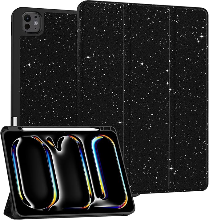 PZ6-Black Glitter Sparkly