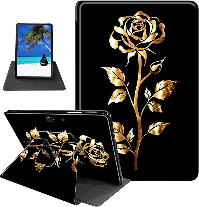 Golden Metallic Rose Flower