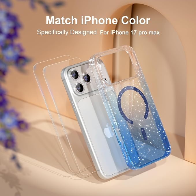 Glitter Clear/Blue