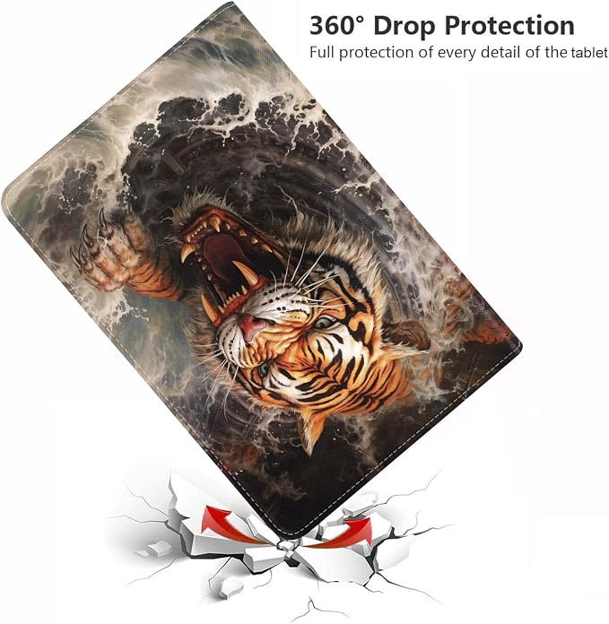 Abstract Paint Tiger Wave