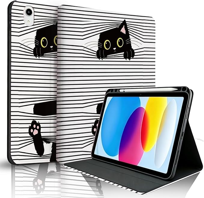 Striped Black Cat