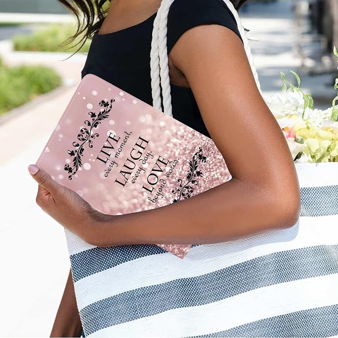 Glitter Quote Live Laugh Love