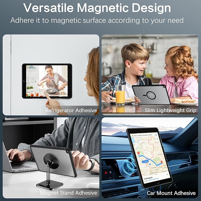BENTOBEN for iPad 9th/8th/7th Generation Case for iPad 10.2 Case 2021/2020/2019 with Strong Magnetic Design Slim Thin Translucent Matte Shockproof Protective Girls Boys Kids Tablet Cover Black
