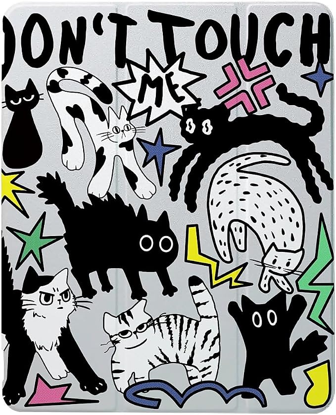 angry black cat don't touch me