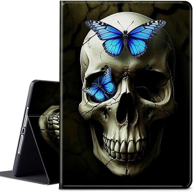 Blus Butterflies Skull