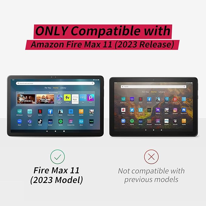 Case for All-New Fire Max 11 Tablet 13th Generation 2023 Release 11 inch 360 Rotating Degree Stand Lightweight Protective Smart Cover with Auto Wake/Sleep - Tropical Palm Sea Beach