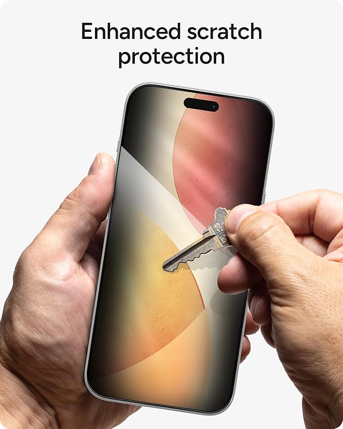 ZAGG Glass Elite Privacy Screen Protector for iPhone 17 Pro Max - 5X Stronger Tempered Glass ClearPrint Technology for Smudge Free Clarity Smooth Feel Full Coverage InvisibleShield Easy Two-Step